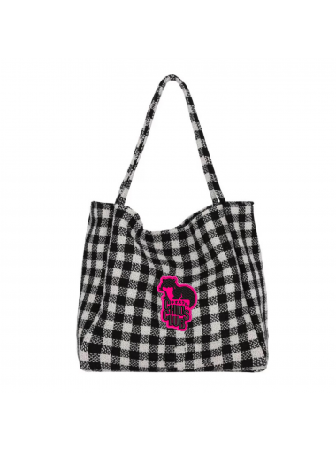 CHIOS CLUB - Grid Market Tote [LXBAG25BK]